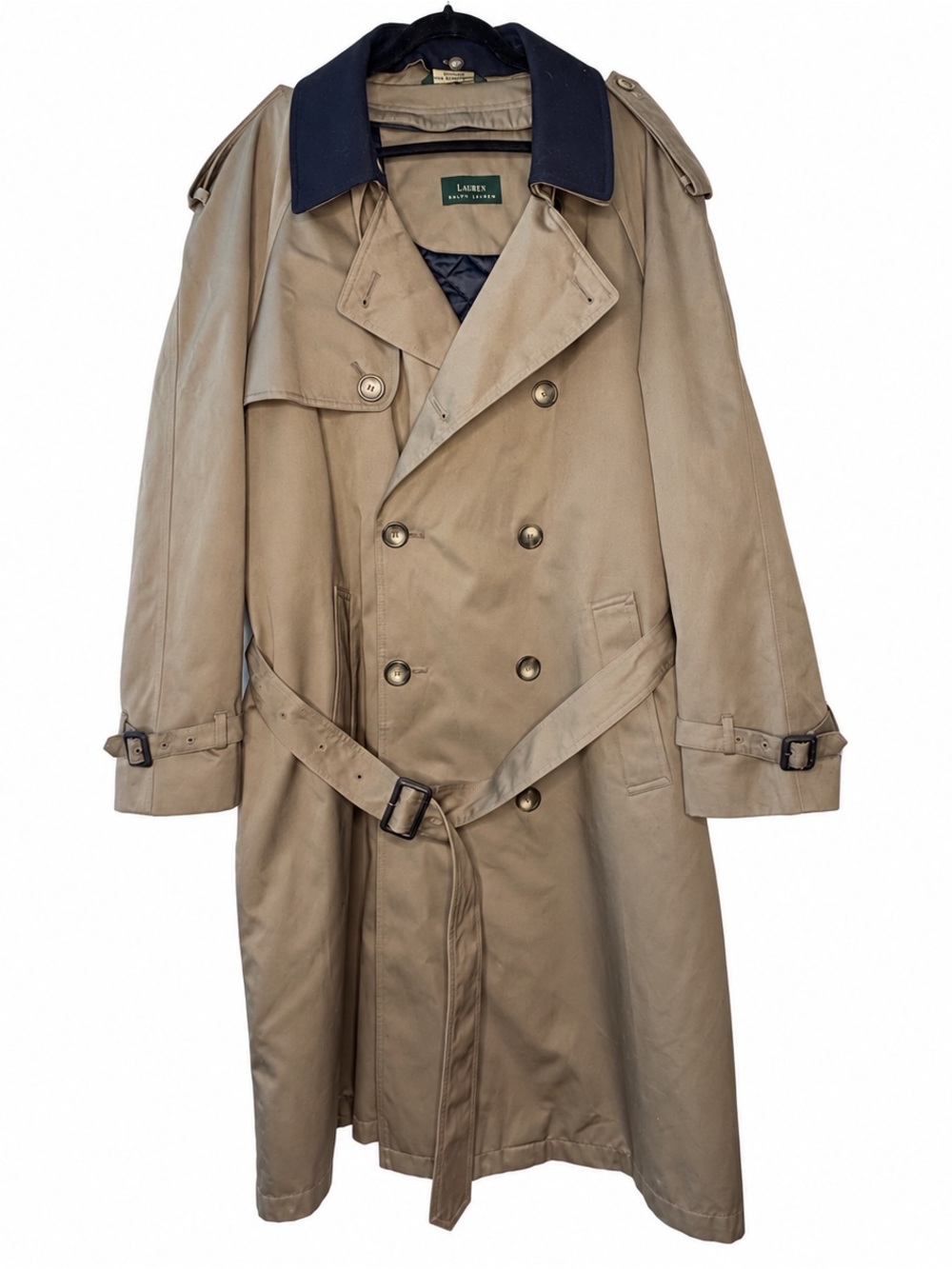 Lauren Ralph Lauren belted trench coat, size 44R (44 Regular)
